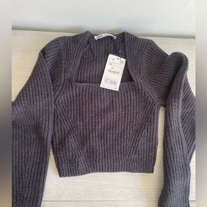 Zara cropped sweater